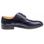 Pantofi barbati office, eleganti din piele naturala, Bleumarin, TEST68BL